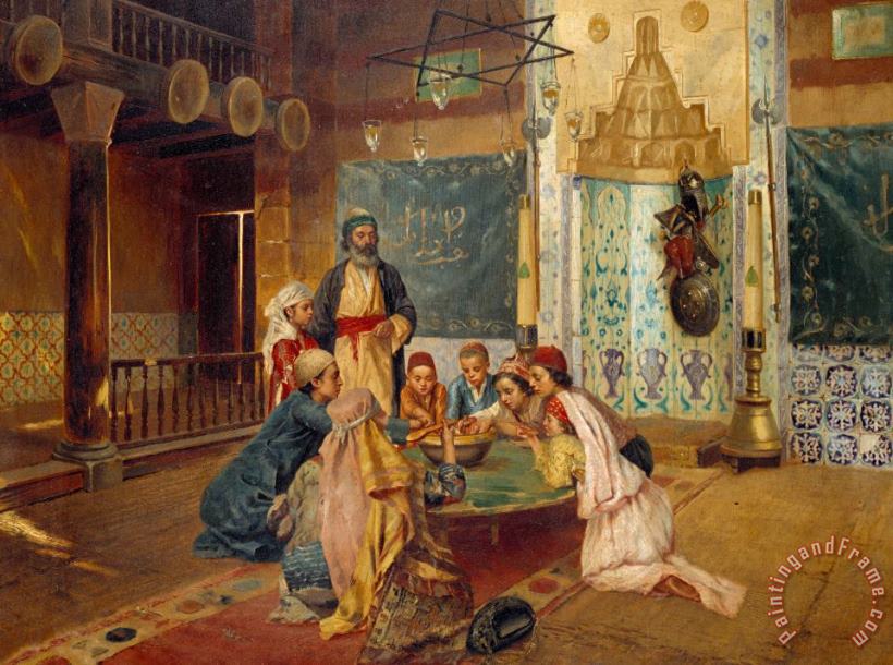 An Eastern Meal painting - Rudolphe Ernst An Eastern Meal Art Print
