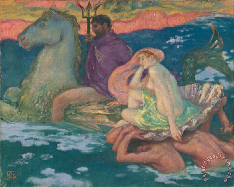 Rupert Bunny Poseidon And Amphitrite Art Painting