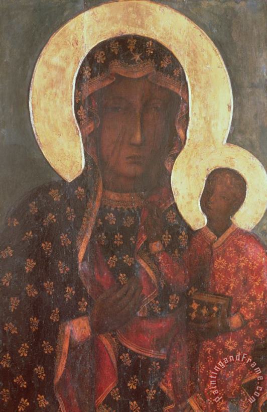 The Black Madonna of Jasna Gora painting - Russian School The Black Madonna of Jasna Gora Art Print
