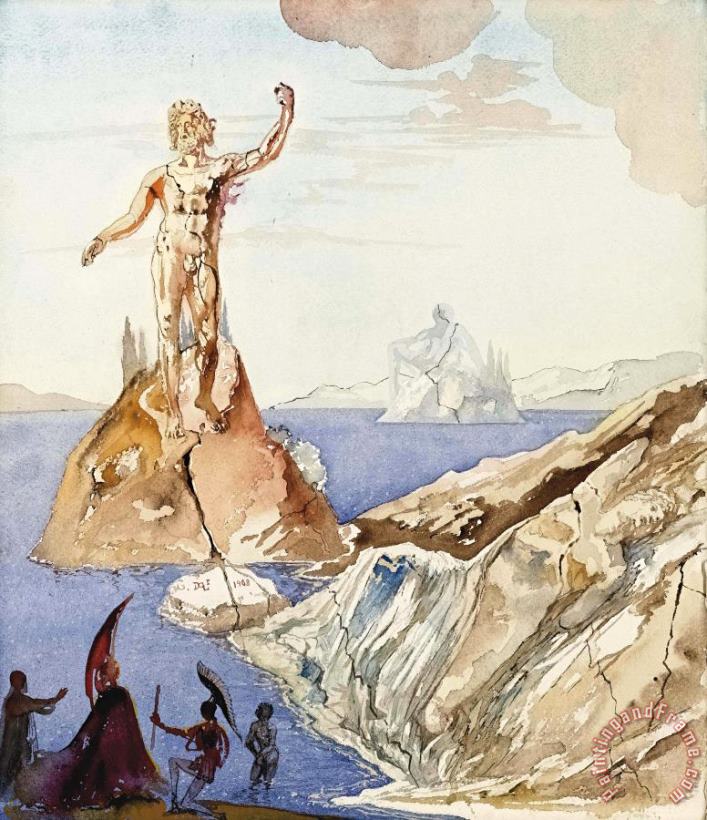 Salvador Dali Agamemnon Et Clytemnestre, 1968 Art Print