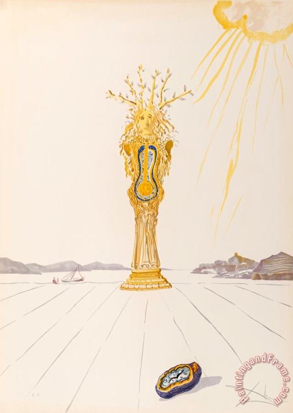 Barometer Woman, From Time, 1976 painting - Salvador Dali Barometer Woman, From Time, 1976 Art Print