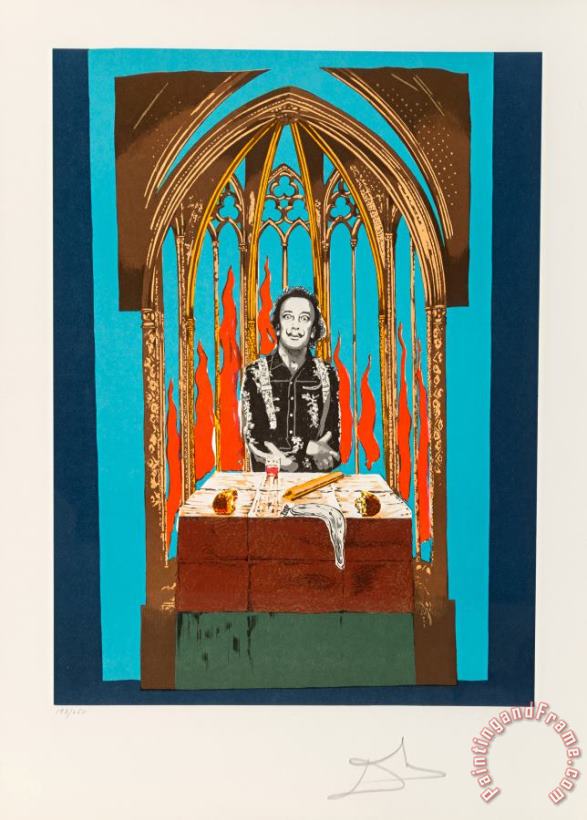 Dali's Inferno, 1978 painting - Salvador Dali Dali's Inferno, 1978 Art Print