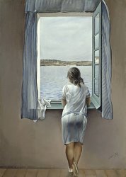 Salvador Dali Figure at a Window