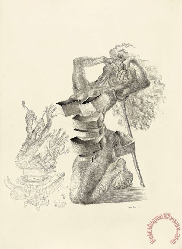 Salvador Dali Figure Aux Tiroirs, 1937 Art Print