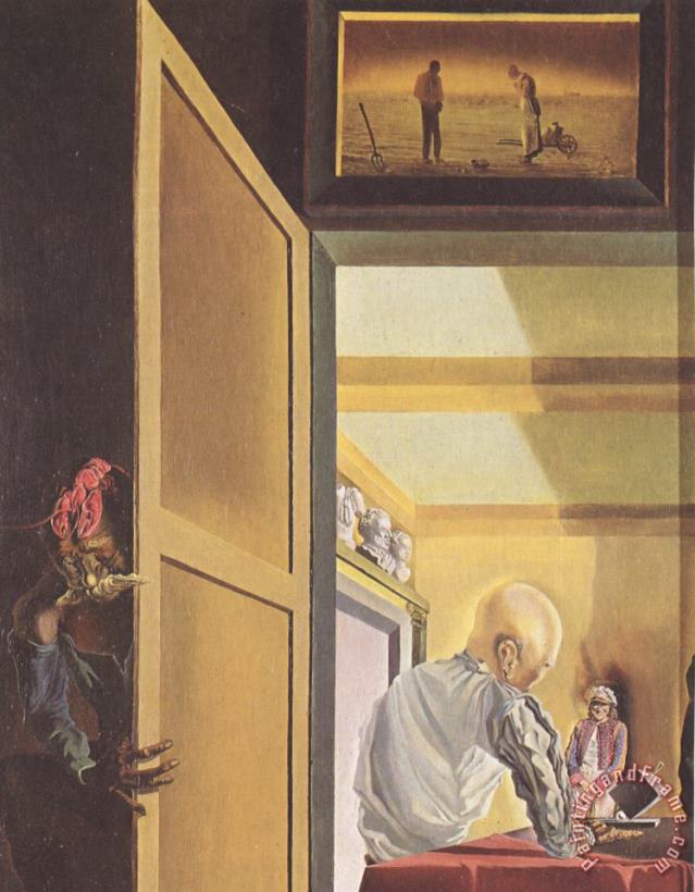 Salvador Dali Gala And The Angelus of Millet Before The Imminent Arrival of The Conical Anamorphoses Art Painting
