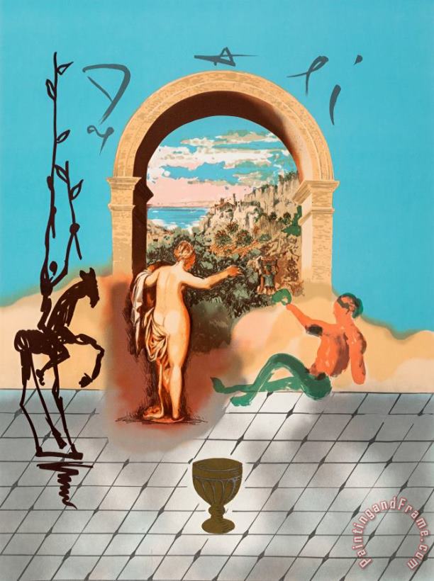 Salvador Dali Gateway to The New World, From The Dali Discovers, 1979 Art Painting