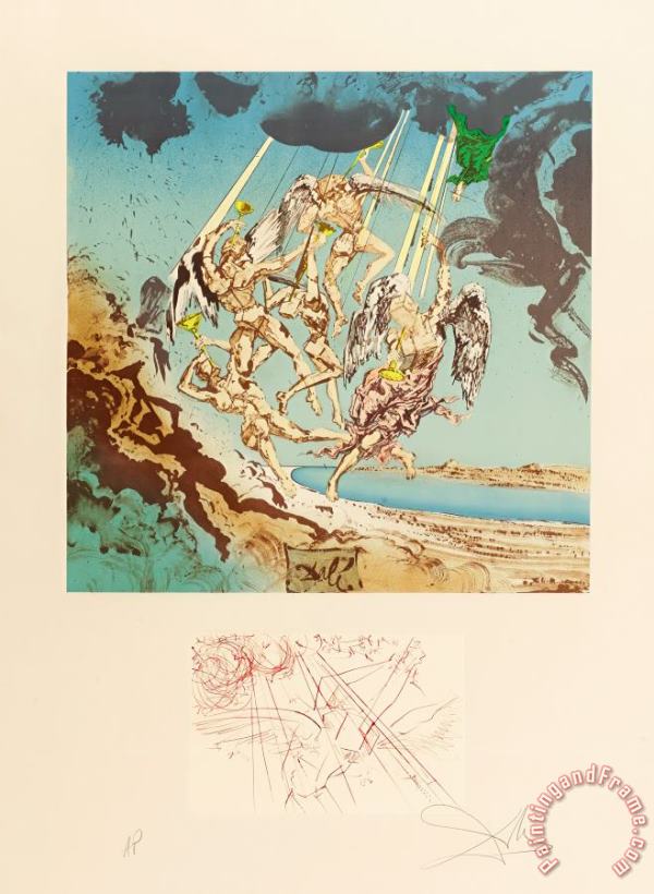 Homage to Homer Suite Return of Ulysses, 1977 painting - Salvador Dali Homage to Homer Suite Return of Ulysses, 1977 Art Print