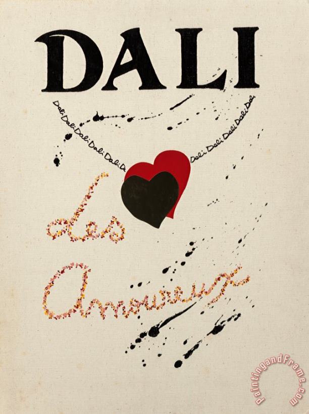 Salvador Dali Les Amoureux (portfolio of Three Works), 1979 Art Print