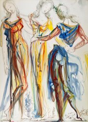 Salvador Dali Les Trois Graces, 1952