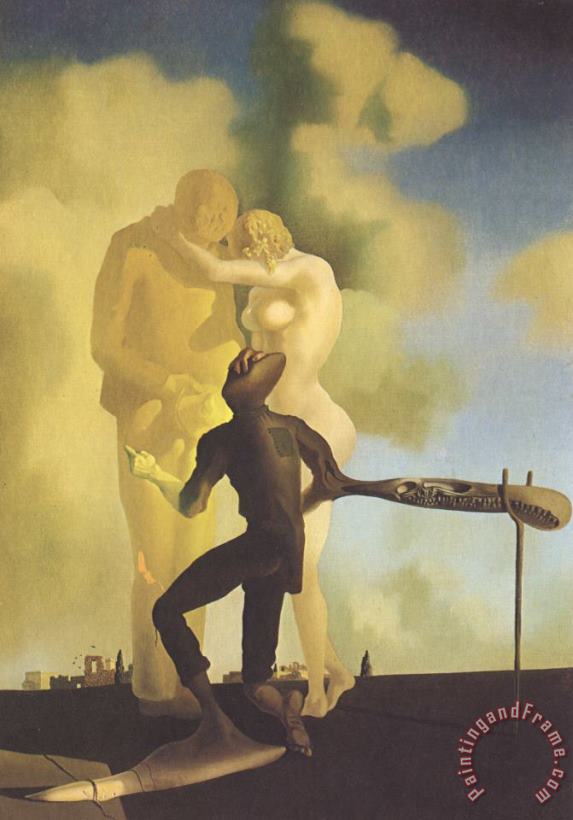 Salvador Dali Meditation on The Harp 1934 Art Painting