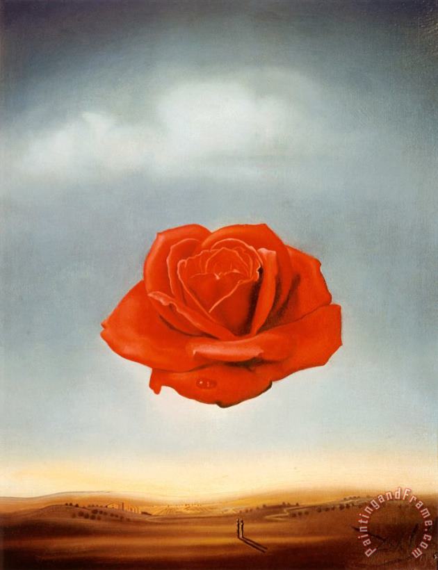 Salvador Dali Meditative Rose Art Print
