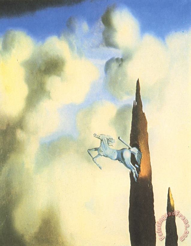 Salvador Dali Morning Ossification of The Cypress 1934 Art Painting