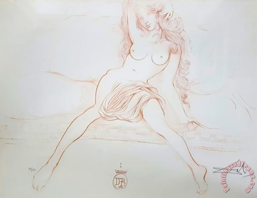 Salvador Dali Nu Au Sopha, 1970 Art Painting
