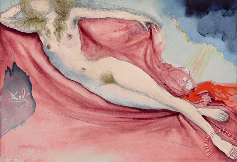 Playmate After Rokeby Venus, 1966 painting - Salvador Dali Playmate After Rokeby Venus, 1966 Art Print