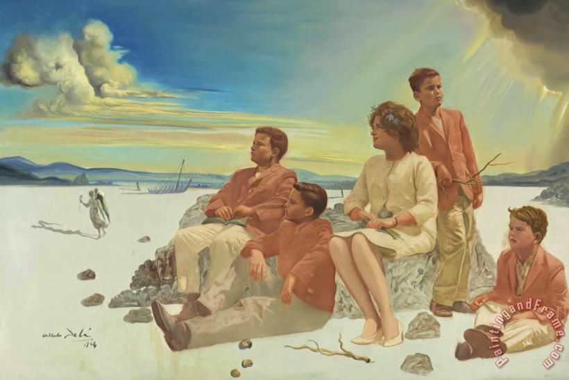 Portrait of The Briggs Family, 1964 painting - Salvador Dali Portrait of The Briggs Family, 1964 Art Print