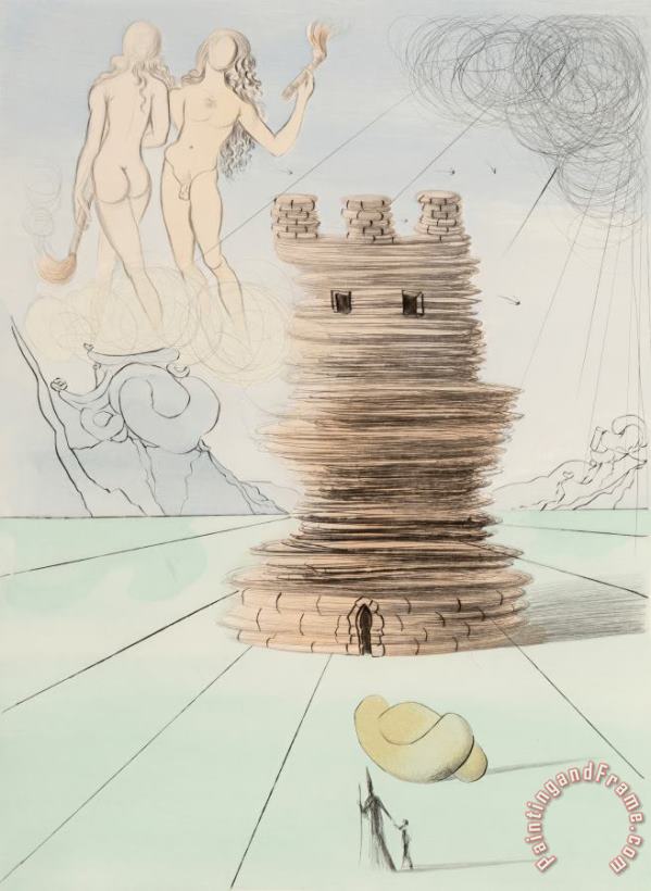 Simon, From Twelve Tribes of Israel, 1972 painting - Salvador Dali Simon, From Twelve Tribes of Israel, 1972 Art Print