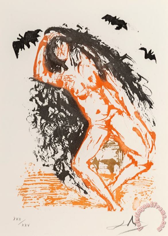 Salvador Dali Sloth, From Eight Mortal Sins, 1966 Art Print