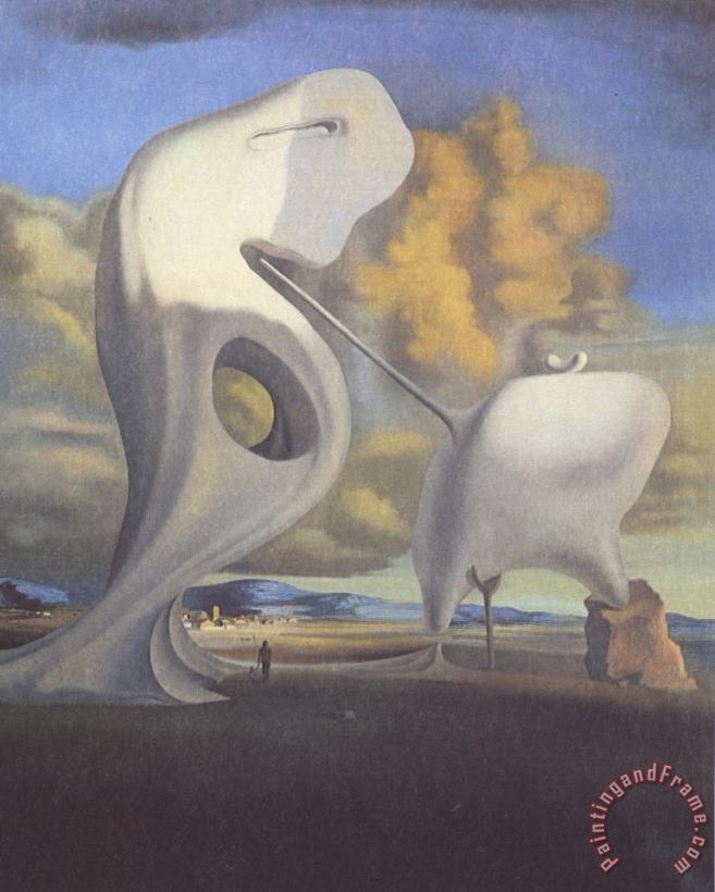 The Architectonic Angelus of Millet painting - Salvador Dali The Architectonic Angelus of Millet Art Print