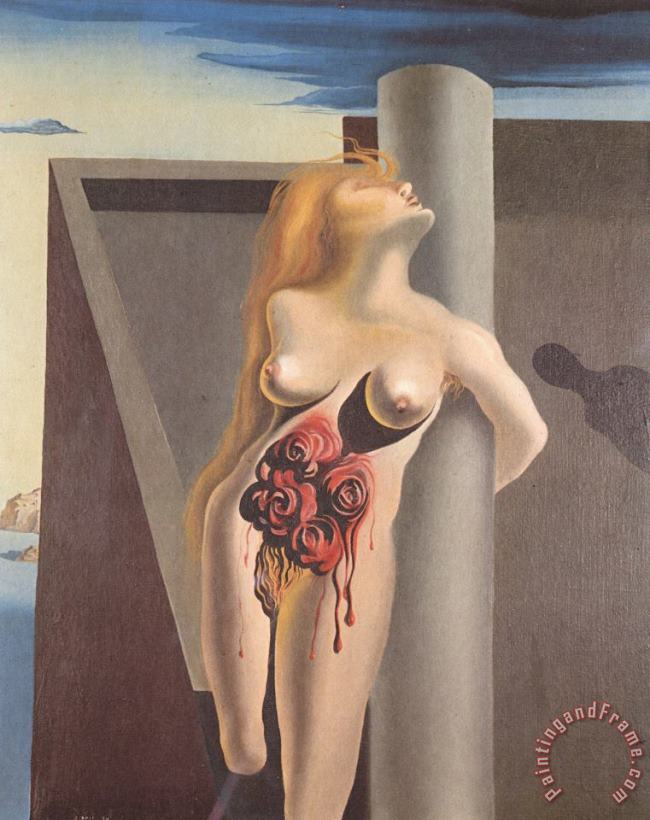 The Bleeding Roses 1930 painting - Salvador Dali The Bleeding Roses 1930 Art Print