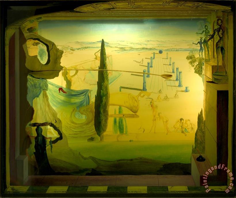 Salvador Dali The Little Theater 1934 Art Painting