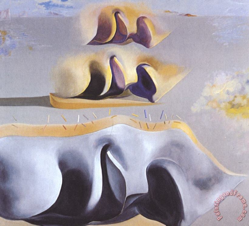 Salvador Dali The Three Glorious Enigmas of Gala Second Version Art Print
