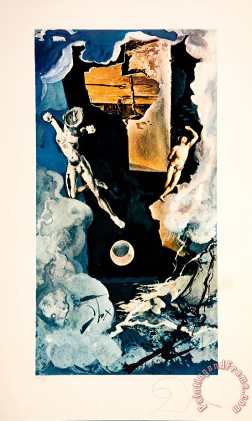 The Tower, From Lyle Stuart Tarot Prints, 1978 painting - Salvador Dali The Tower, From Lyle Stuart Tarot Prints, 1978 Art Print