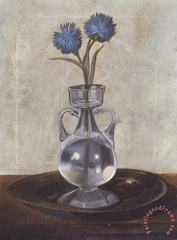 The Vase of Cornflowers painting - Salvador Dali The Vase of Cornflowers Art Print