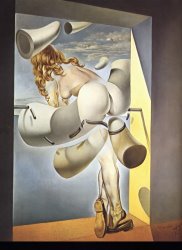 Salvador Dali Young Virgin Auto Sodomized by The Horns of Her Own Chastity