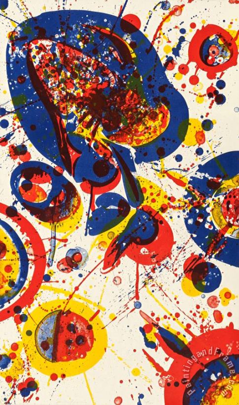 An Other Set X (from The Pasadena Box), 1963 painting - Sam Francis An Other Set X (from The Pasadena Box), 1963 Art Print