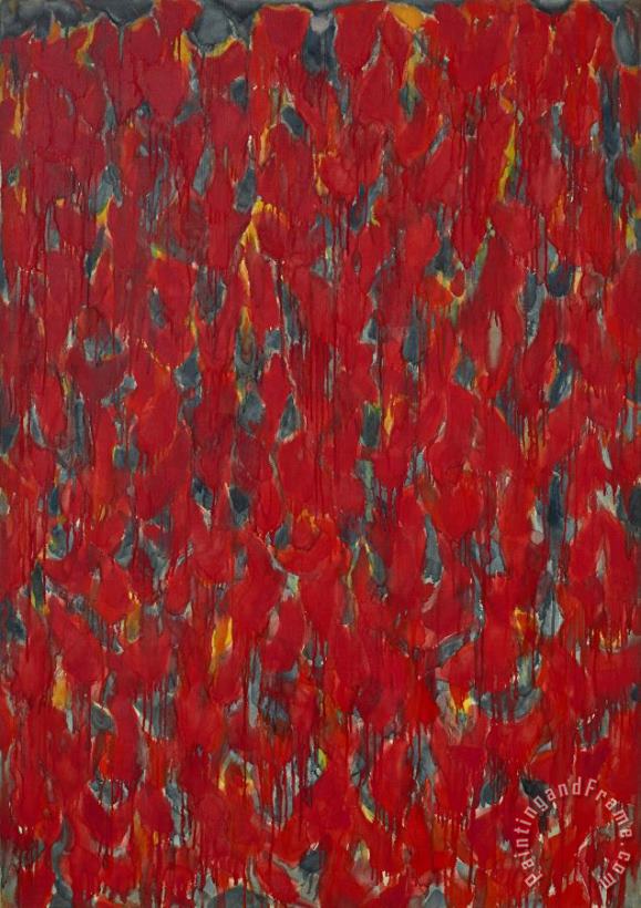 Sam Francis Red No. 1, 1953 Art Painting