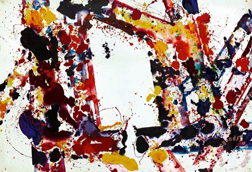 Stepping Up painting - Sam Francis Stepping Up Art Print