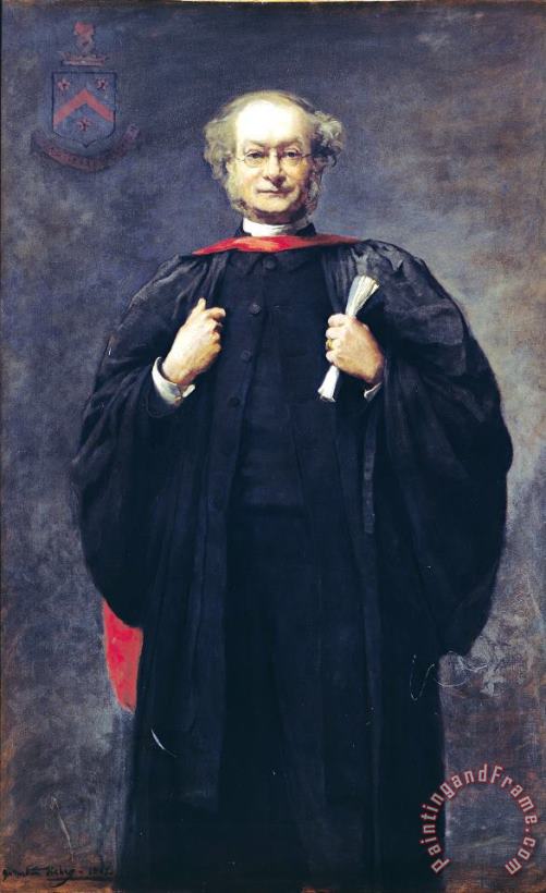 The Reverend A. J. Carver painting - Samuel Melton Fisher The Reverend A. J. Carver Art Print