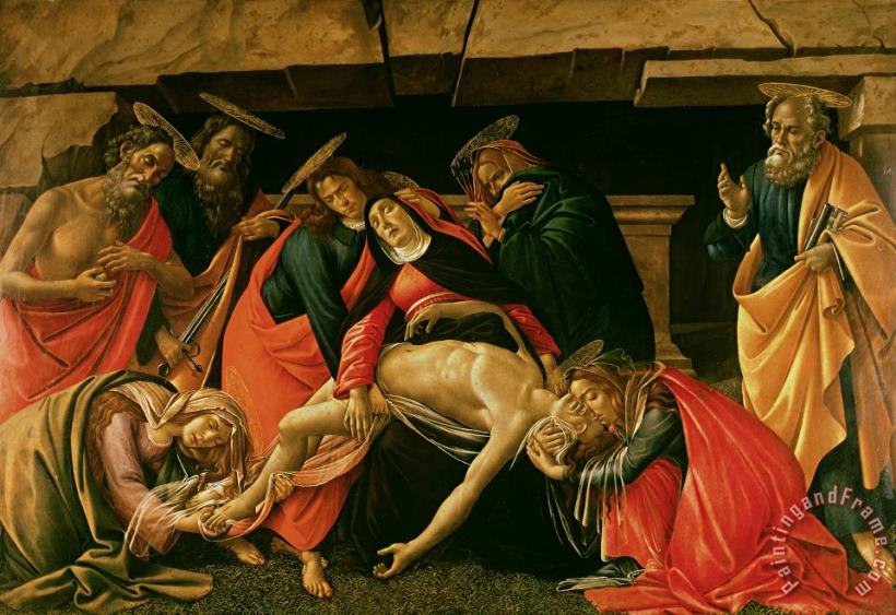 Lamentation of Christ painting - Sandro Botticelli Lamentation of Christ Art Print