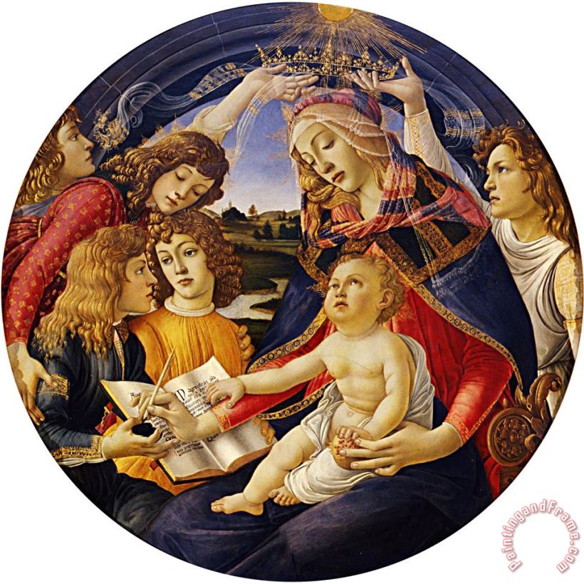 Madonna of The Magnificat painting - Sandro Botticelli Madonna of The Magnificat Art Print