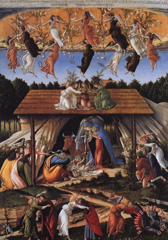 Sandro Botticelli Mystic Nativity Art Painting