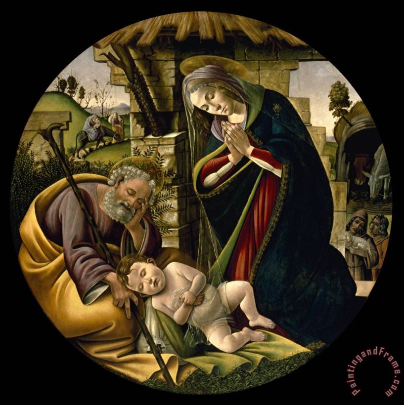The Adoration of The Christ Child painting - Sandro Botticelli The Adoration of The Christ Child Art Print