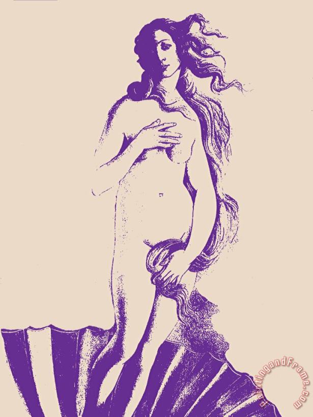 Violet Venus painting - Sandro Botticelli Violet Venus Art Print