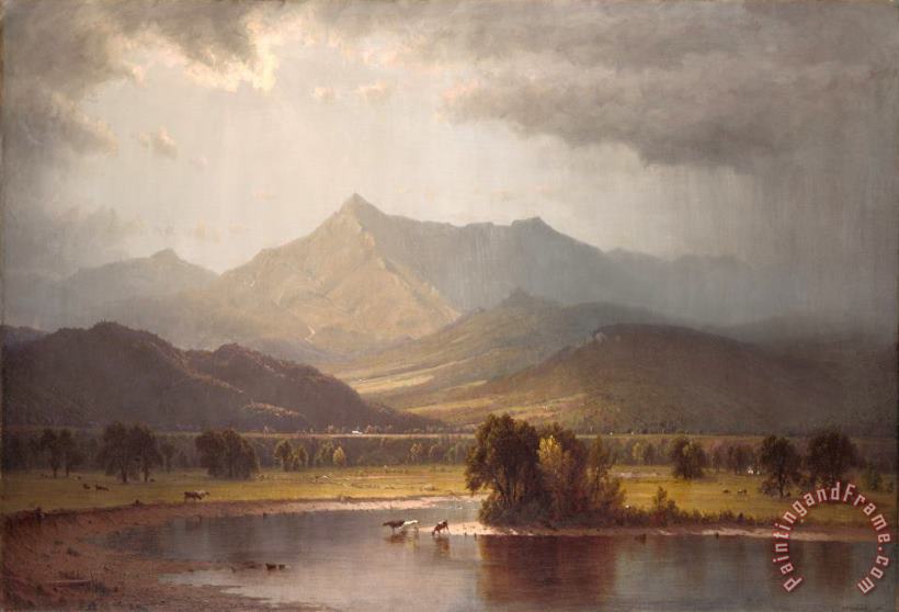 Sanford Robinson Gifford A Passing Storm in The Adirondacks Art Painting