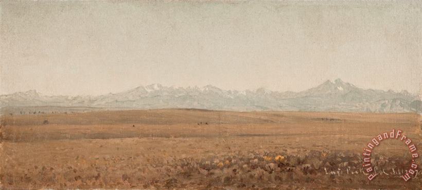 Sanford Robinson Gifford Longs Peak, Colorado Art Painting
