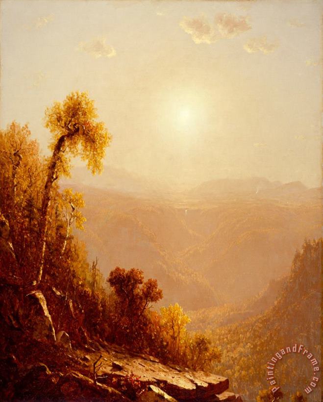 October in The Catskills painting - Sanford Robinson Gifford October in The Catskills Art Print