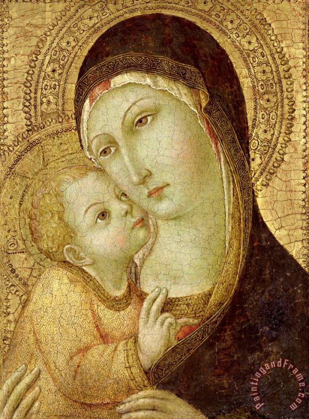 Madonna And Child painting - Sano di Pietro Madonna And Child Art Print