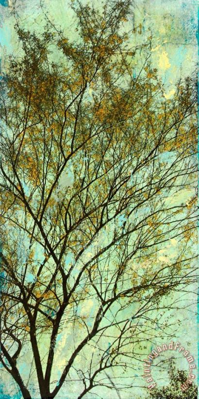 Sara Abbott Abstracted Trees IV Art Painting