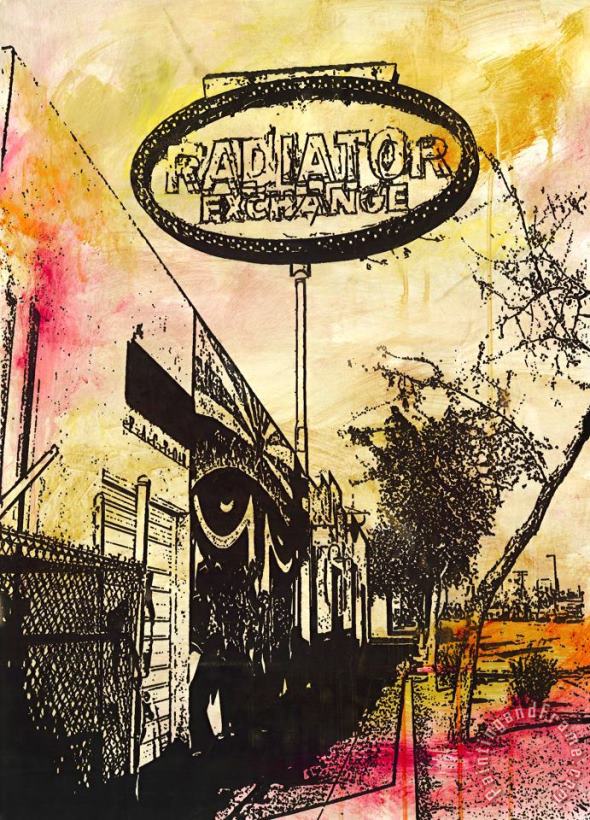 The Radiator Exchange painting - Sara Abbott The Radiator Exchange Art Print