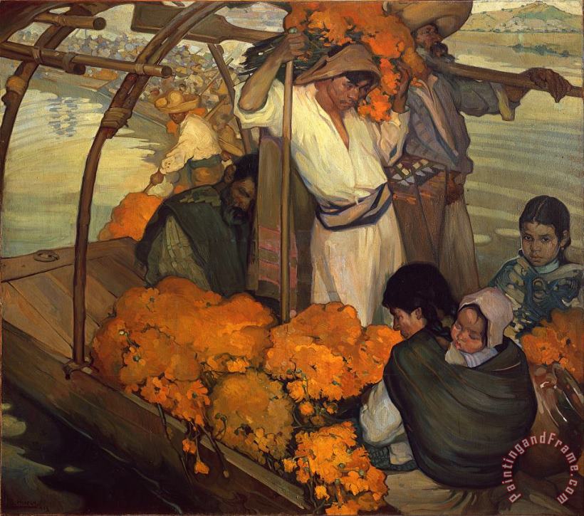 The Offering painting - Saturnino Herran The Offering Art Print