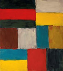 Sean Scully Wall of Light Red Bar, 2013