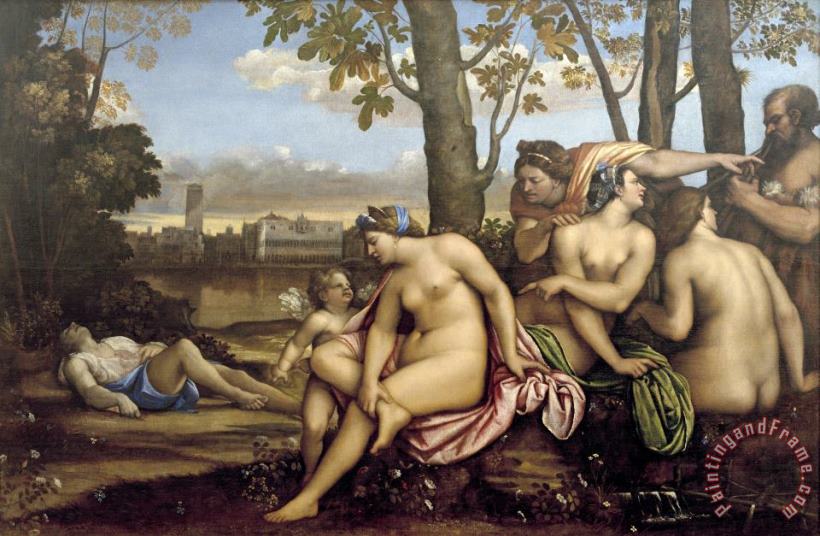 Morte Di Adone painting - Sebastiano del Piombo Morte Di Adone Art Print