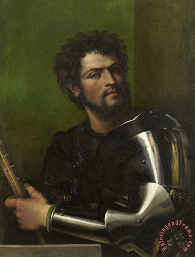 Sebastiano del Piombo Portrait Of A Man In Armor Art Print