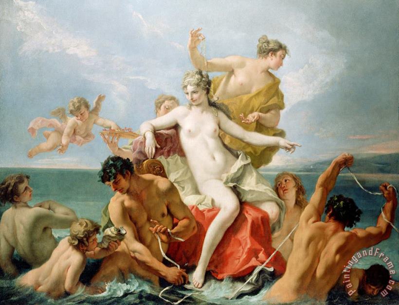 Triumph of The Marine Venus painting - Sebastiano Ricci Triumph of The Marine Venus Art Print