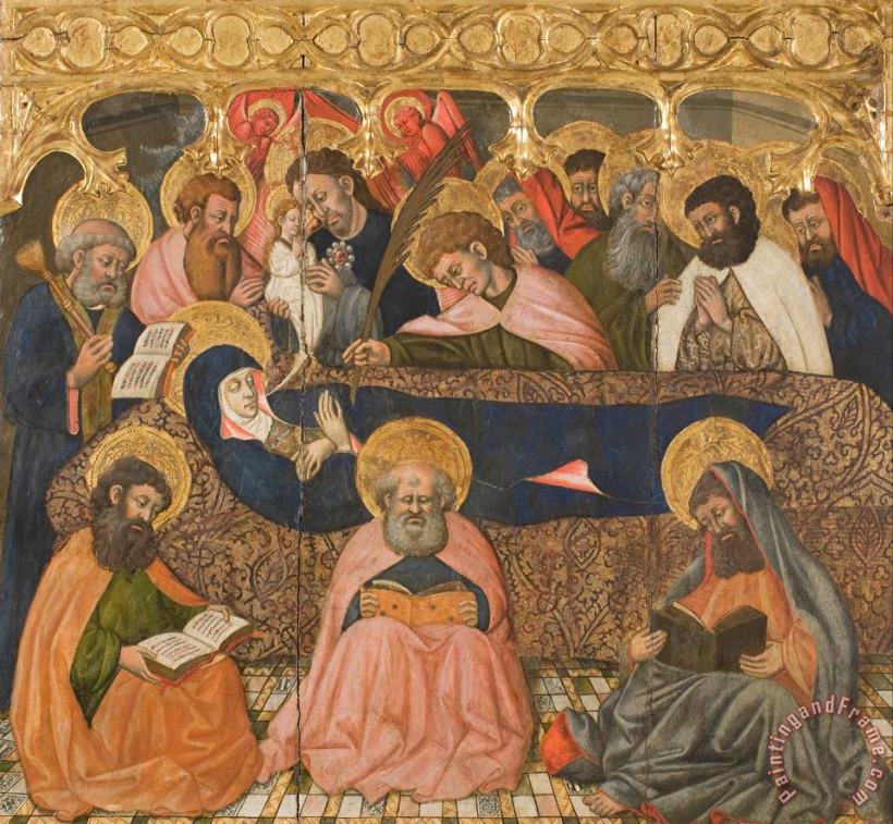 Dormition of The Virgin painting - Second Master of Estopinan Dormition of The Virgin Art Print