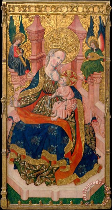 Virgin Suckling The Child painting - Second Master of Estopinan Virgin Suckling The Child Art Print